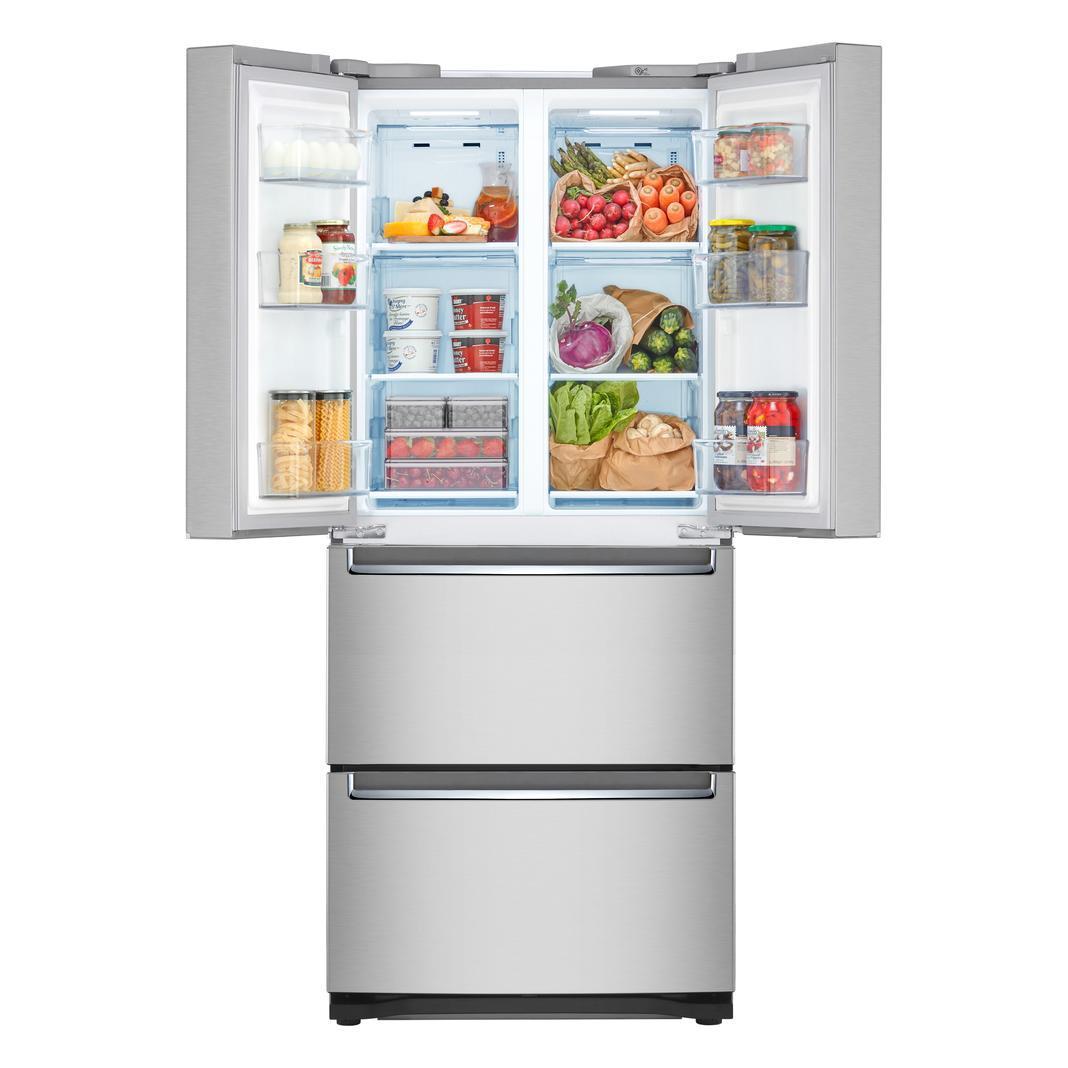 LG - 29.5 Inch 14.3 cu. ft French Door Refrigerator in Silver - LRKNS1400V