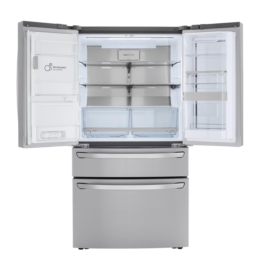 LG - 35.8 Inch 22.5 cu. ft French Door Refrigerator in Stainless - LRMVC2306S