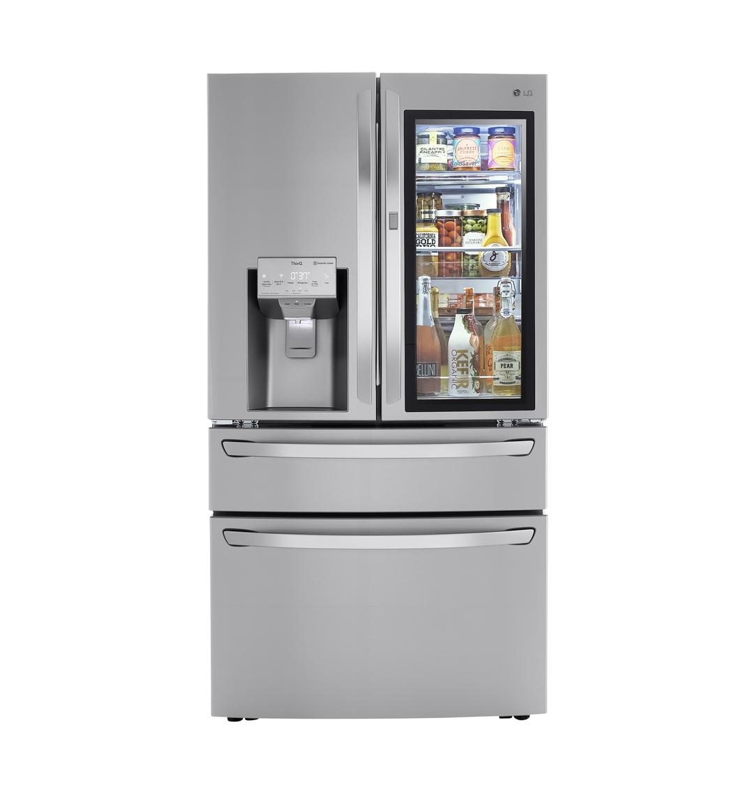 LG - 35.75 Inch 29.5 cu. ft French Door Refrigerator in Stainless - LRMVS3006S