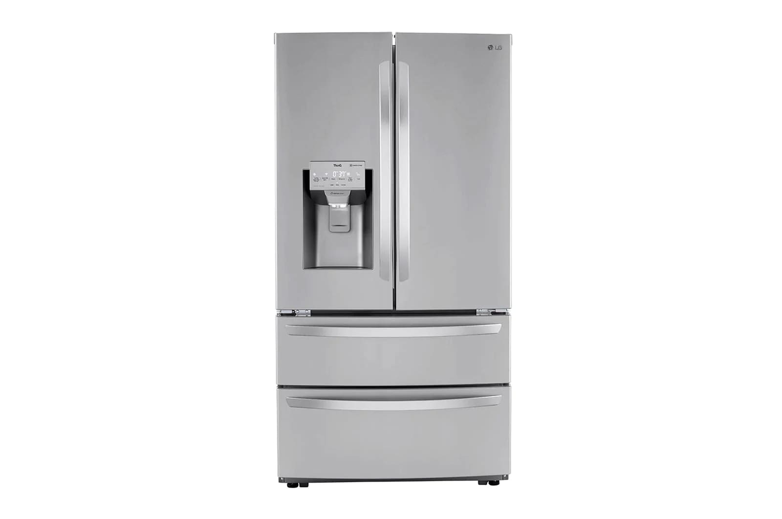 LG - 35.75 Inch 22 cu. ft French Door Refrigerator in Stainless - LRMXC2206S