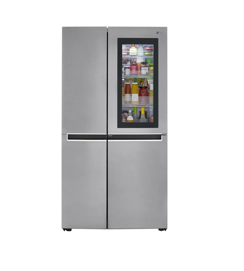 LG - 35.8 Inch 26.8 cu. ft Side by Side Refrigerator in Stainless - LRSES2706V
