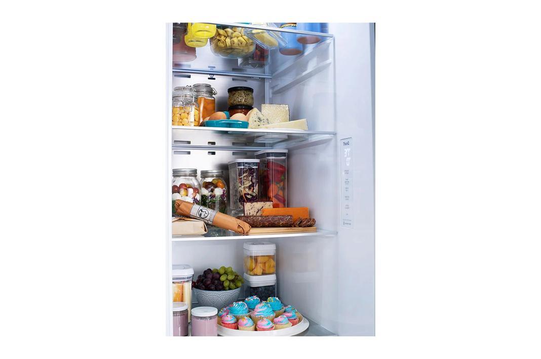 LG - 35.875 Inch 27 cu. ft Side by Side Refrigerator in Stainless - LRSOS2706S