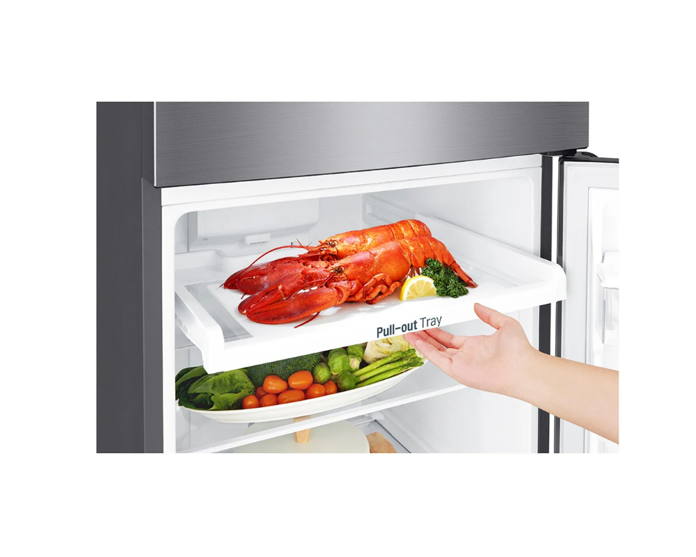 LG - 22 Inch 9 cu. ft Top Mount Refrigerator in Stainless - LRTNC0915V