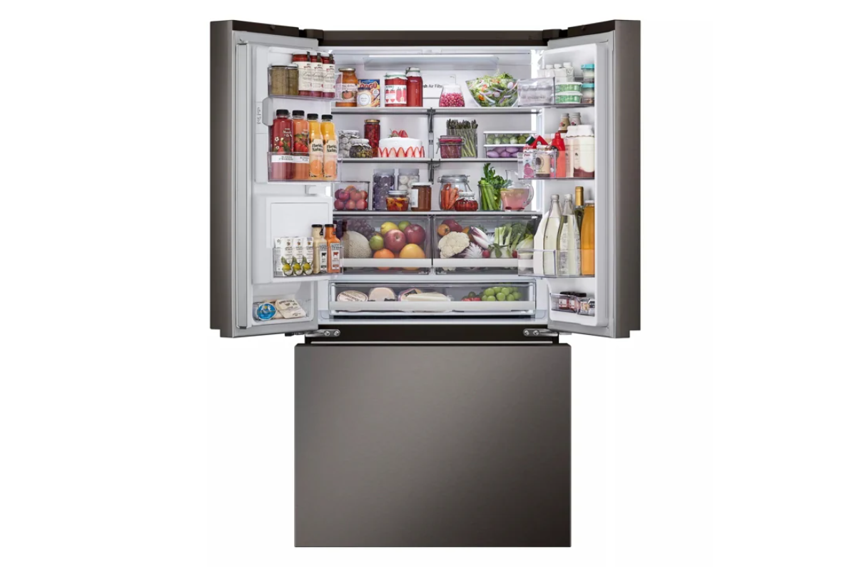 LG - 36 Inch 25.5 cu. ft French Door Refrigerator in Black Stainless - LRYXC2606D