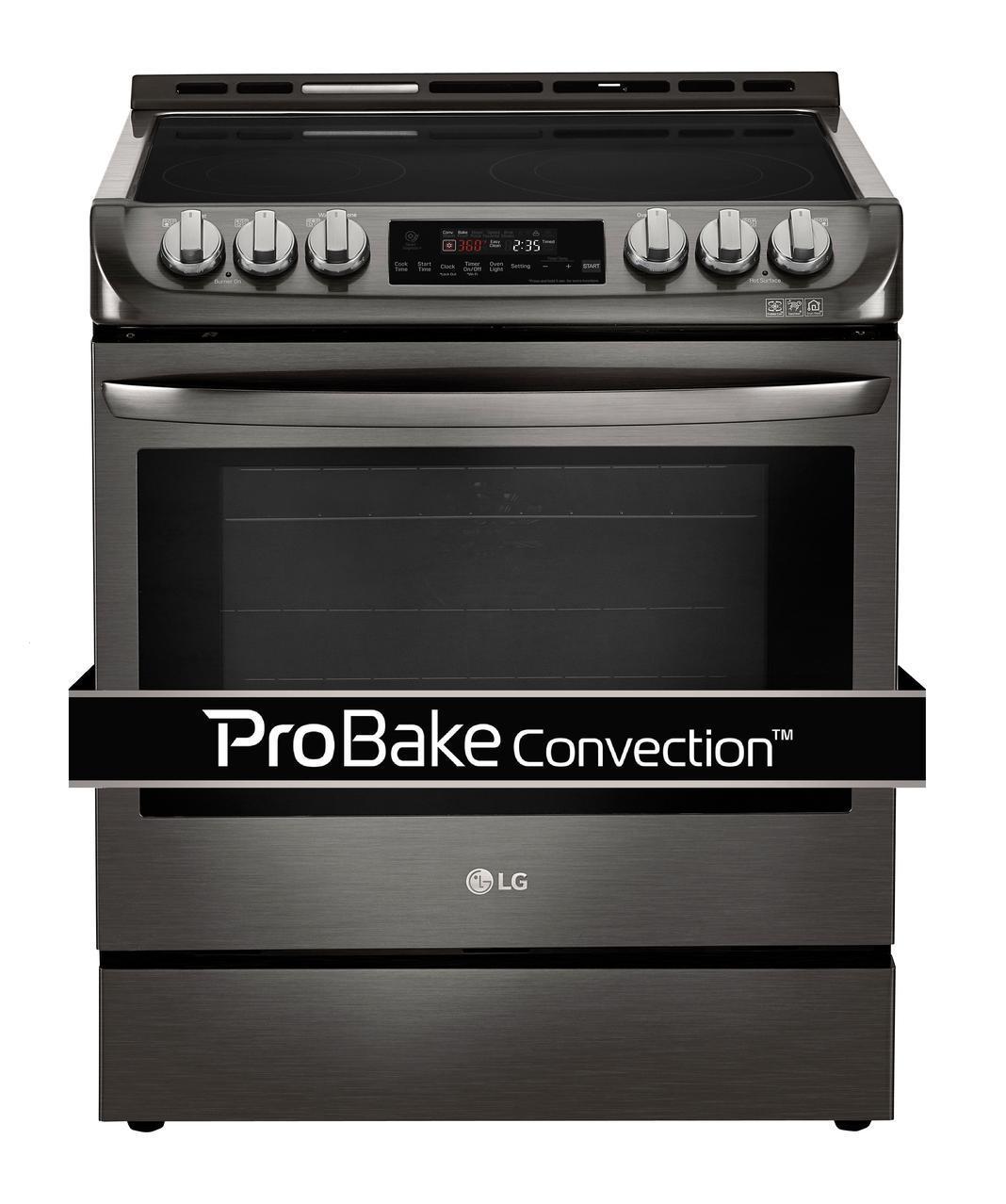 LG - 6.3 cu. ft  Electric Range in Black Stainless - LSE4611BD