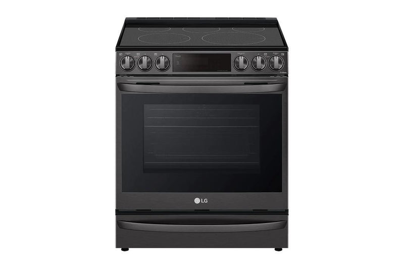 LG - 6.3 cu. ft  Electric Range in Black Stainless - LSEL6333D
