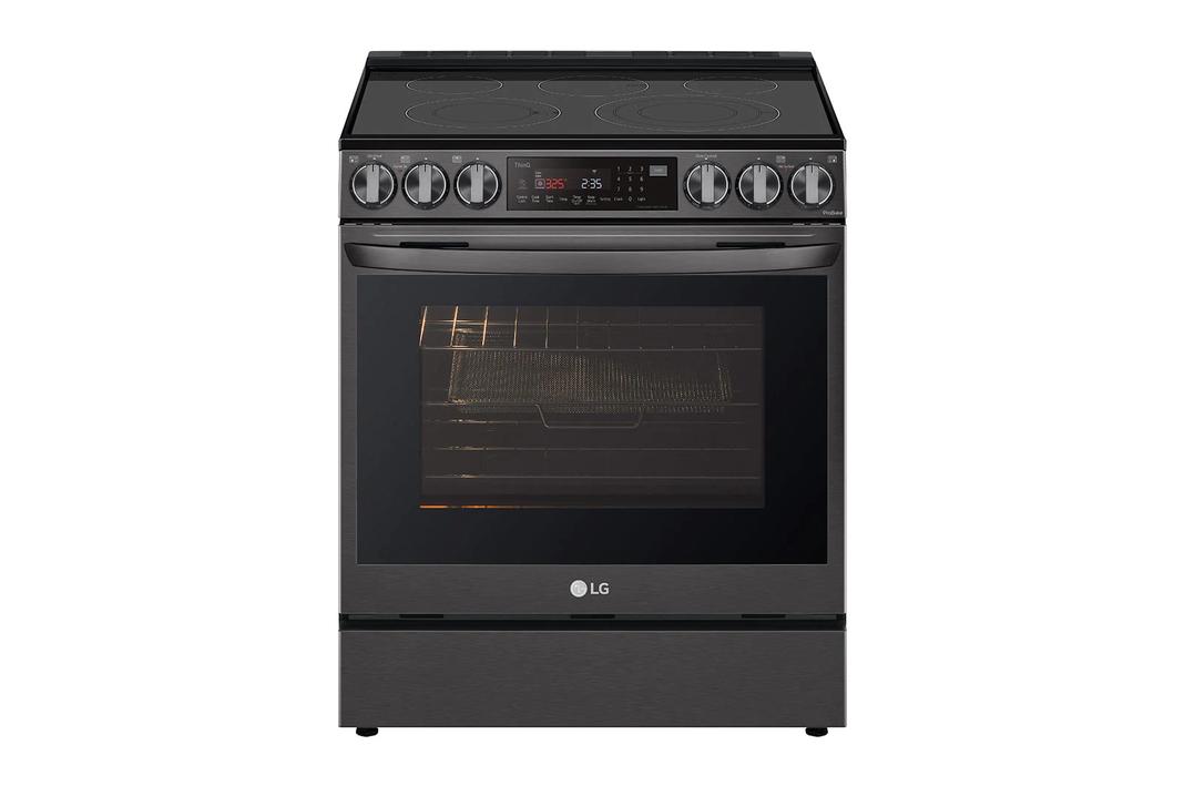 LG - 6.3 cu. ft  Electric Range in Black Stainless (Open Box) - LSEL6335D