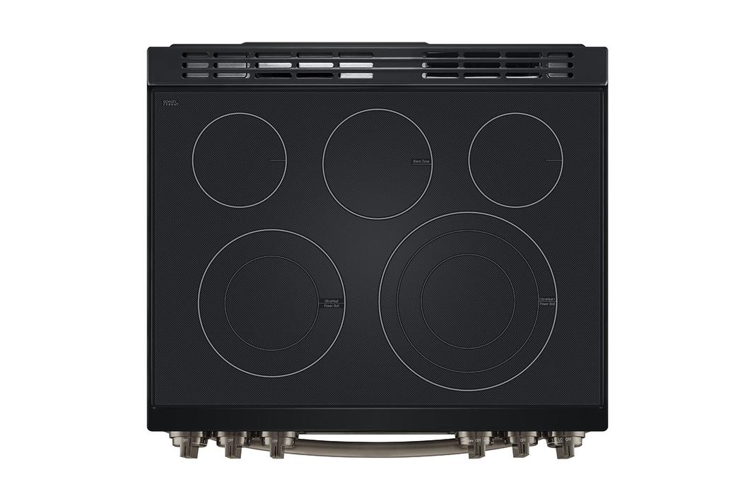 LG - 6.3 cu. ft  Electric Range in Black Stainless - LSEL6337D