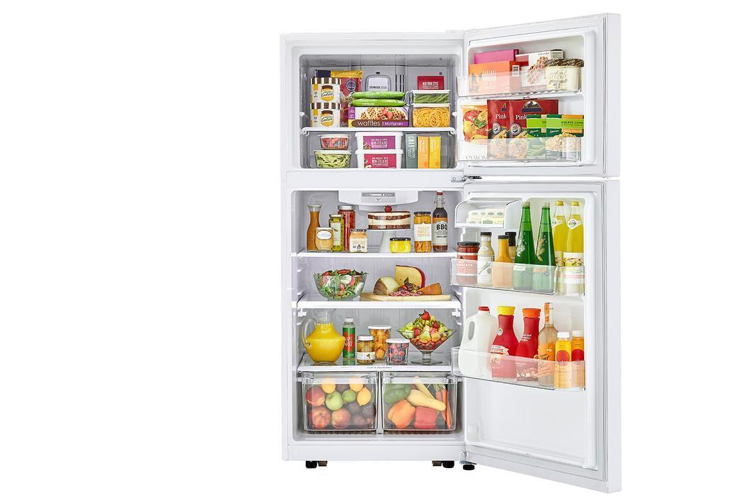 LG - 29.75 Inch 20.2 cu. ft Top Mount Refrigerator in White - LTCS20020W