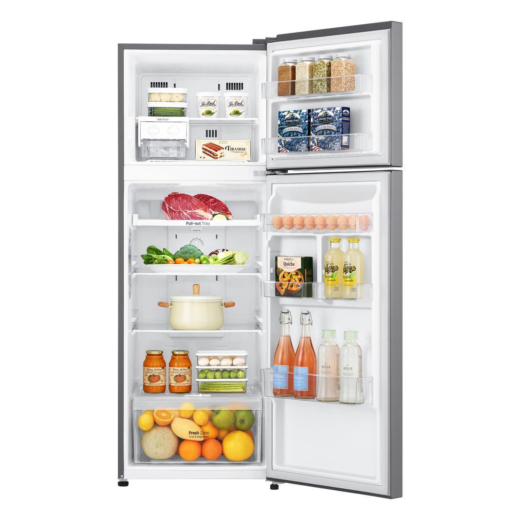 LG - 24 Inch 11.1 cu. ft Top Mount Refrigerator in Silver - LTNC11131V