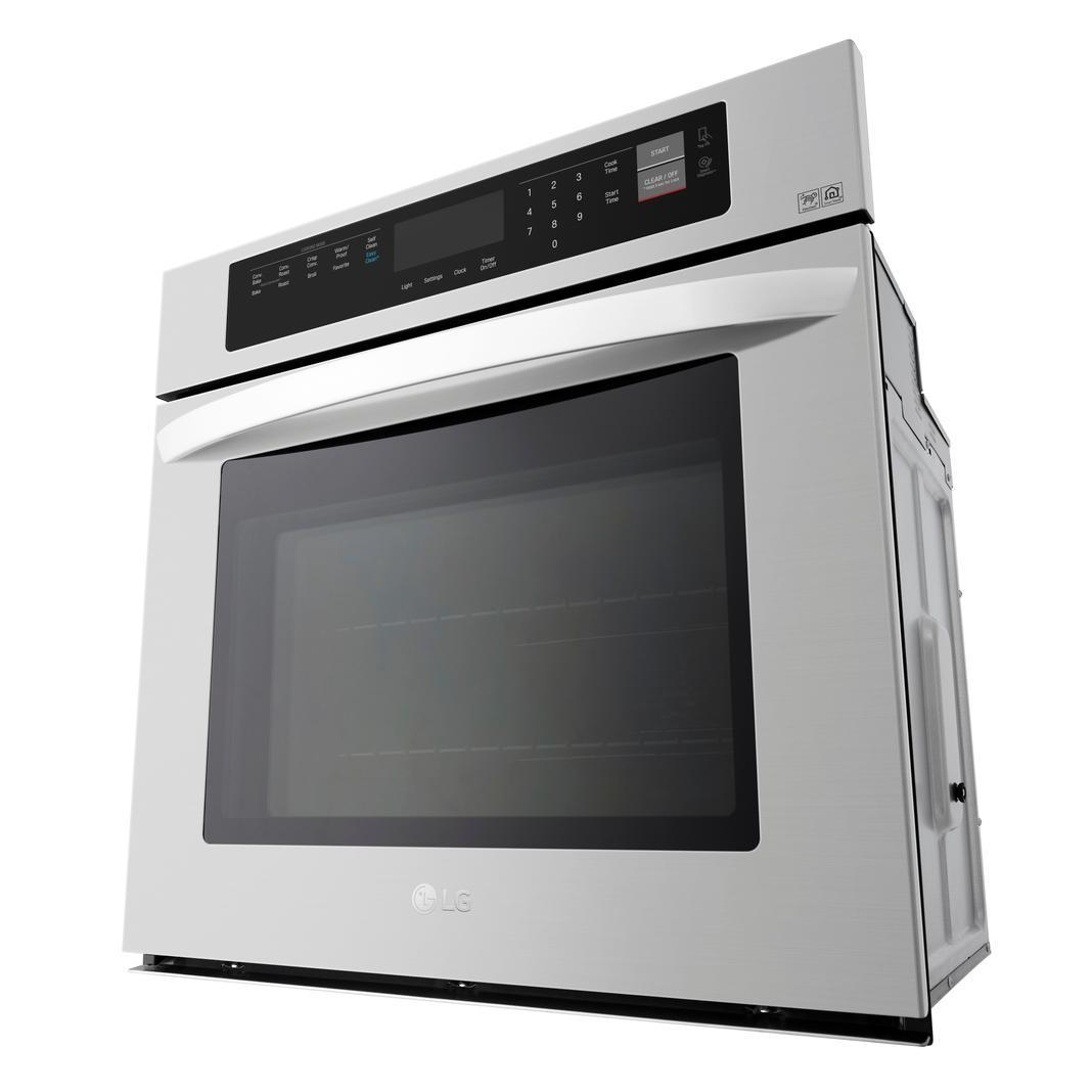 LG - 4.7 cu. ft Single Wall Oven in Stainless - LWS3063ST