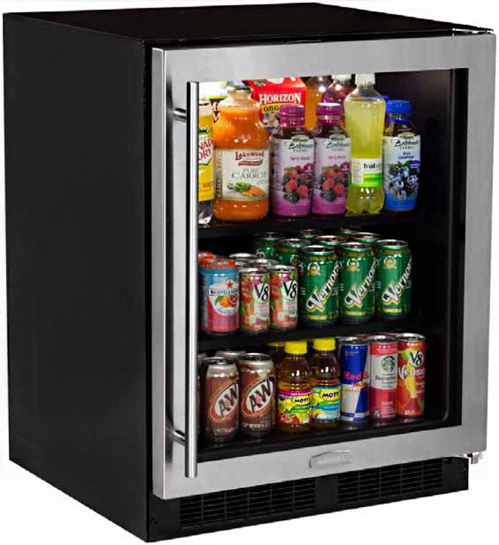 Marvel - 23.875 Inch 4.9 cu. ft Built In / Integrated Beverage Centre Refrigerator in Stainless - MA24BCG1RS