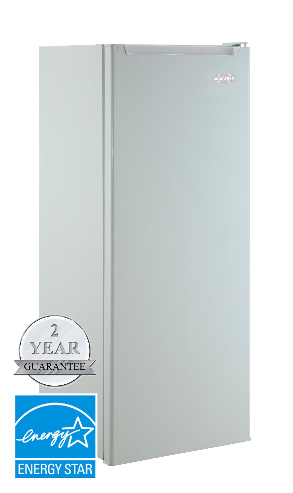 Marathon - 21.7 Inch 9 cu. ft Side by Side Refrigerator in White - MAR86W-1