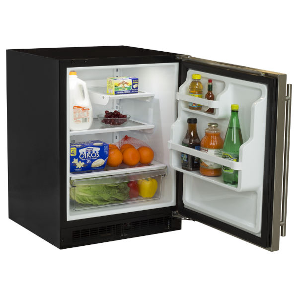 Marvel - 23.875 Inch 4.6 cu. ft Mini Fridge Refrigerator in Stainless - MARE224-SS41A