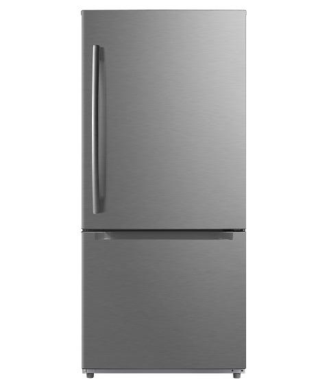 Moffat - 29.5 Inch 18.6 cu. ft Bottom Mount Refrigerator in Stainless - MBE19DSNKSS