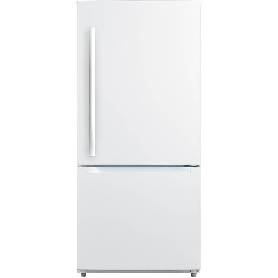 Moffat - 29.5 Inch 18.6 cu. ft Bottom Mount Refrigerator in White - MBE19DTNKWW