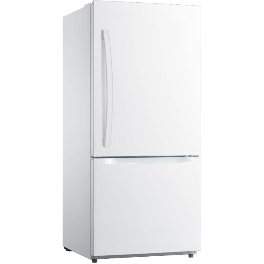 Moffat - 29.5 Inch 18.6 cu. ft Bottom Mount Refrigerator in White - MBE19DTNKWW