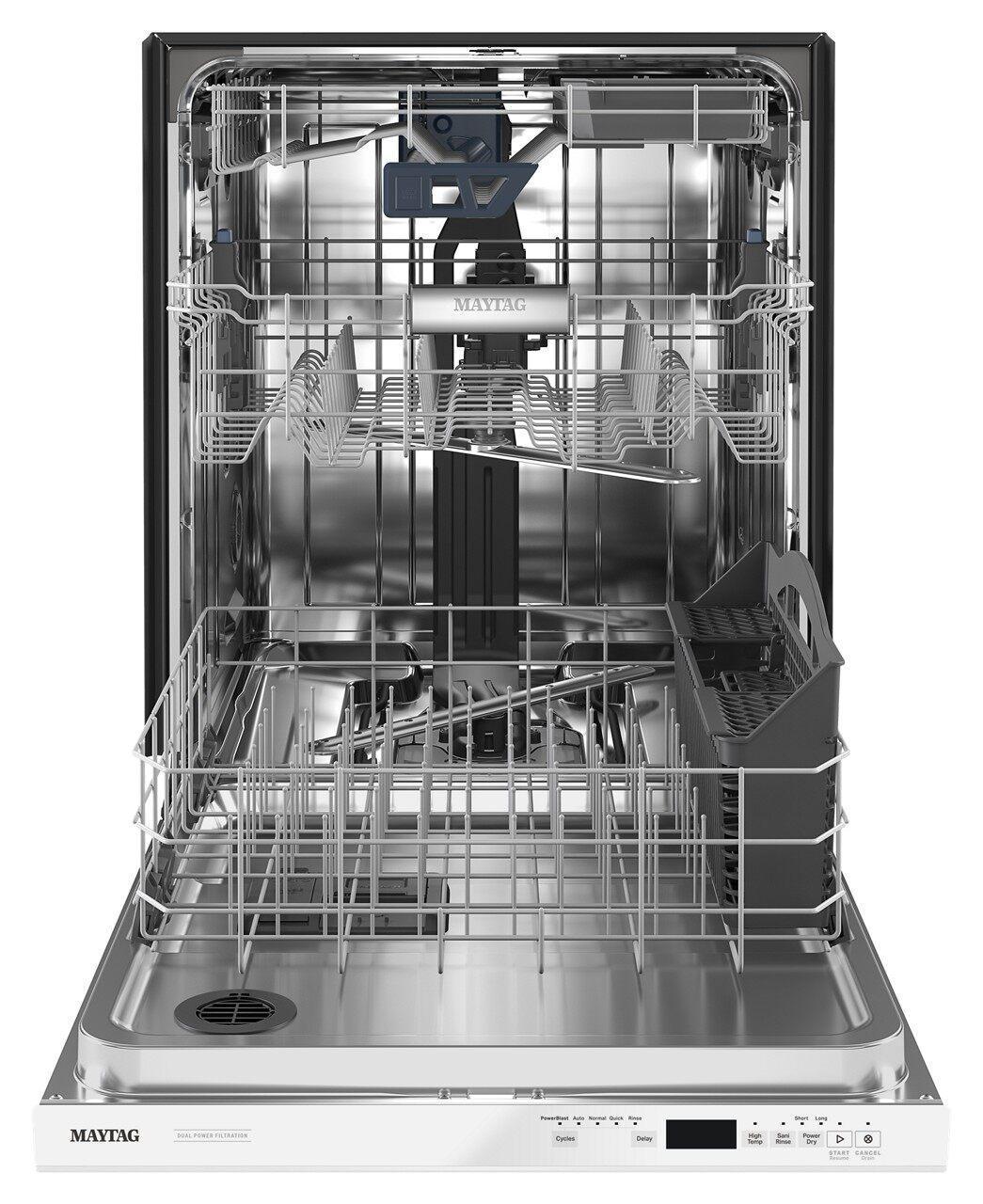 Maytag - 47 dBA Built In Dishwasher in White - MDB8959SKW