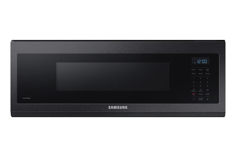 Samsung - 1.1 cu. Ft  Over the range Microwave in Black Stainless - ME11A7510DG
