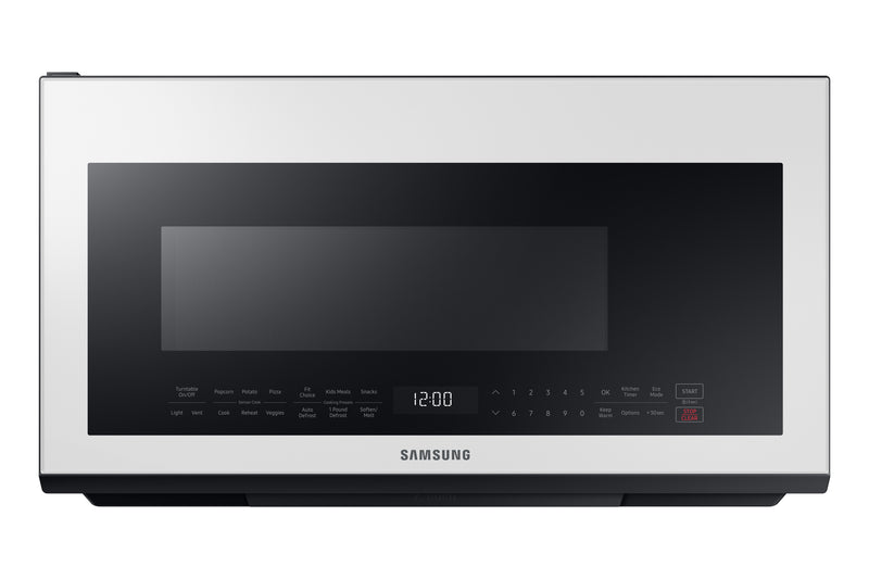 Samsung - Bespoke 2.1 cu. Ft  Over the range Microwave in White - ME21B706B12
