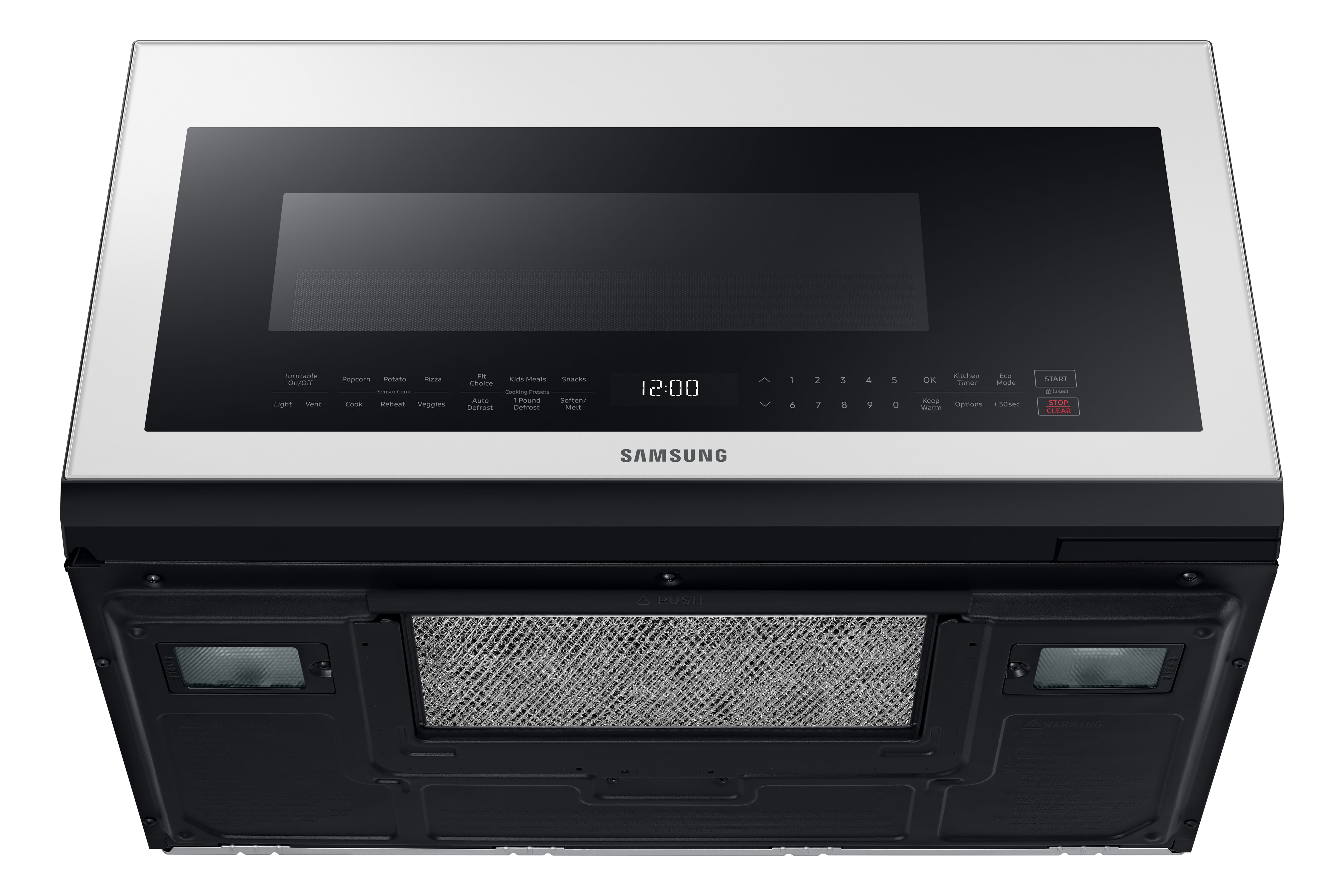 Samsung - Bespoke 2.1 cu. Ft  Over the range Microwave in White - ME21B706B12