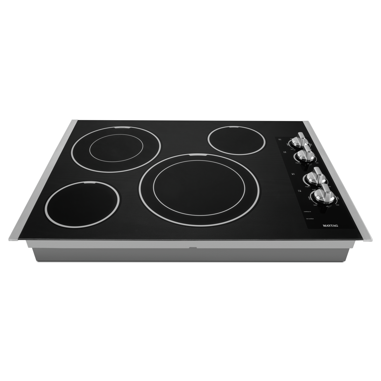 Maytag - 31 Inch Electric Cooktop in Stainless - MEC9530BS