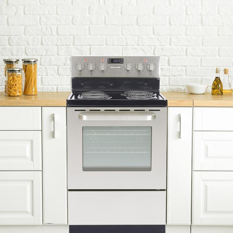 Marathon - 2.7 cu. ft  Electric Range in Stainless - MER241SS