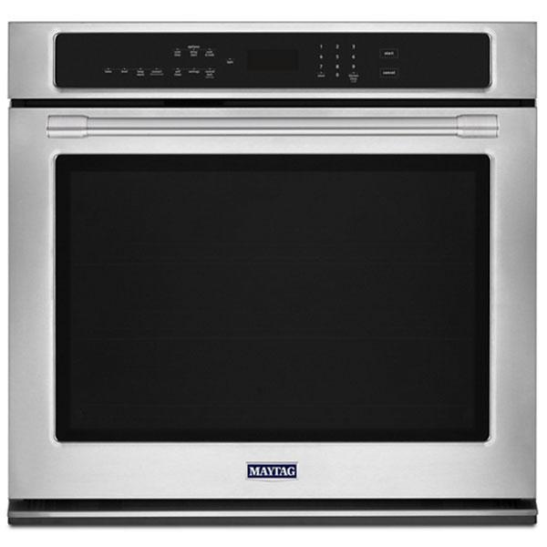 Maytag - 5 cu. ft Single Wall Wall Oven in Fingerprint Resistant Stainless Steel - MEW9530FZ