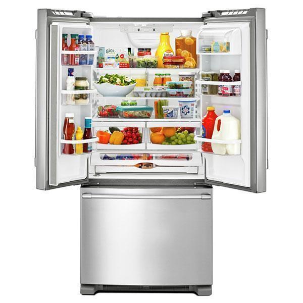 Maytag - 32.63 Inch 22.11 cu. ft French Door Refrigerator in Stainless - MFF2258FEZ