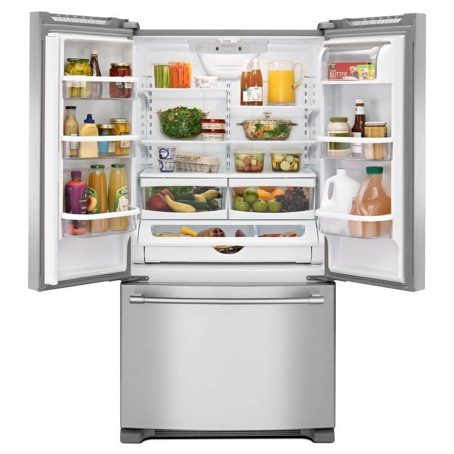 Maytag - 35.63 Inch 25.19 cu. ft French Door Refrigerator in Stainless - MFF2558FEZ