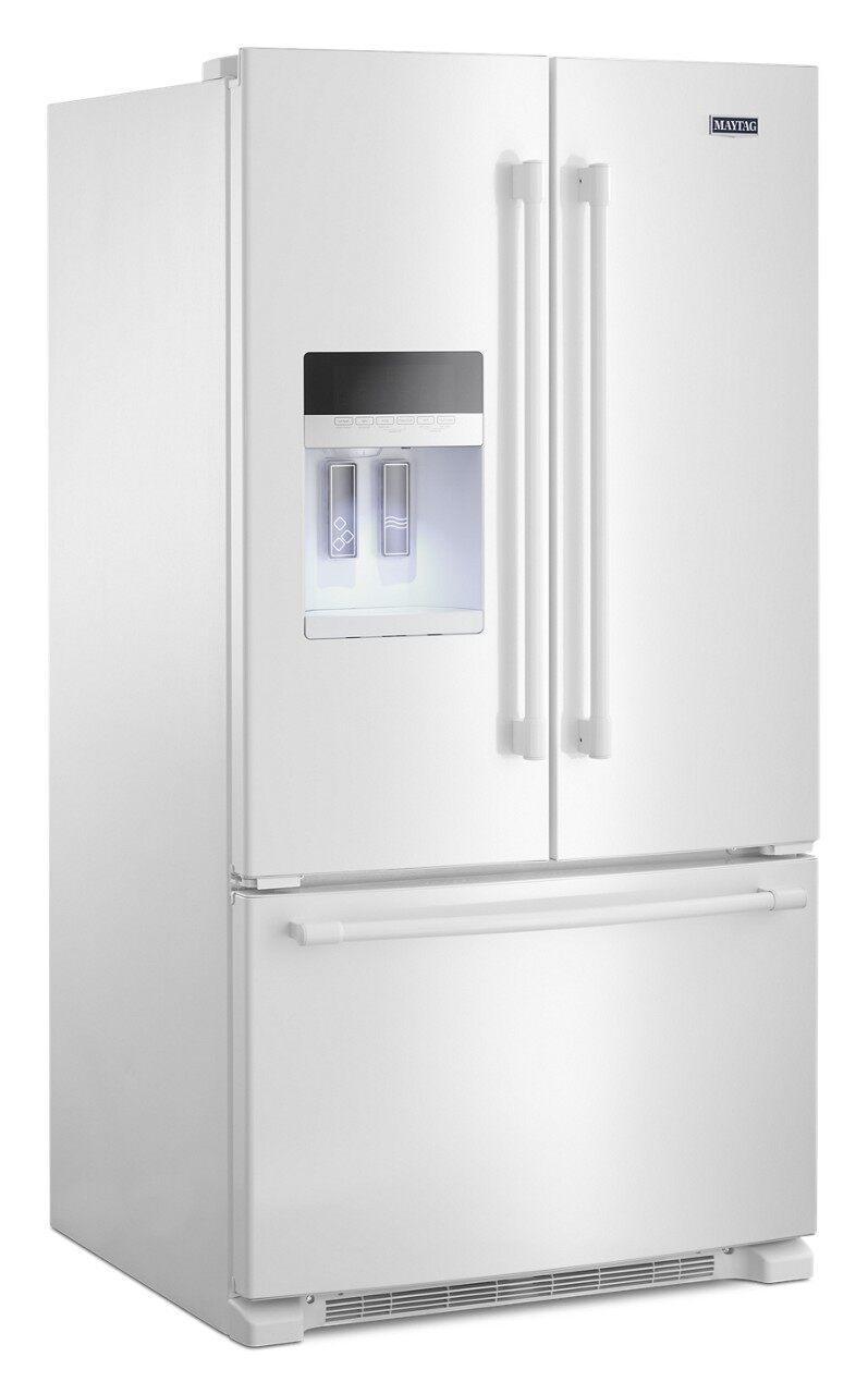 Maytag - 35.625 Inch 24.7 cu. ft French Door Refrigerator in White - MFI2570FEW