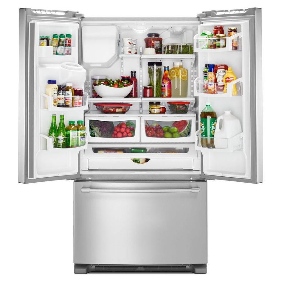 Maytag - 35.63 Inch 24.7 cu. ft French Door Refrigerator in Stainless - MFI2570FEZ