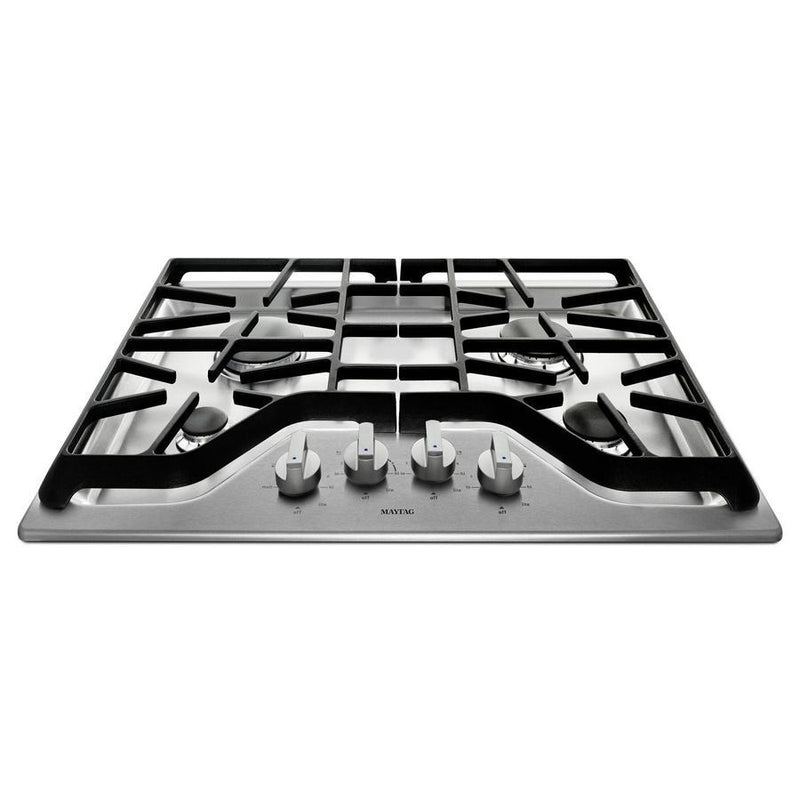Maytag - 30 inch wide Gas Cooktop in Stainless - MGC7430DS