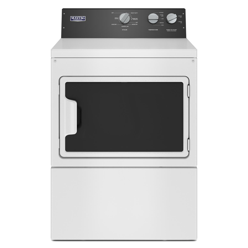 Maytag - 7.4 cu. Ft  Commercial Gas Dryer in White - MGDP586KW