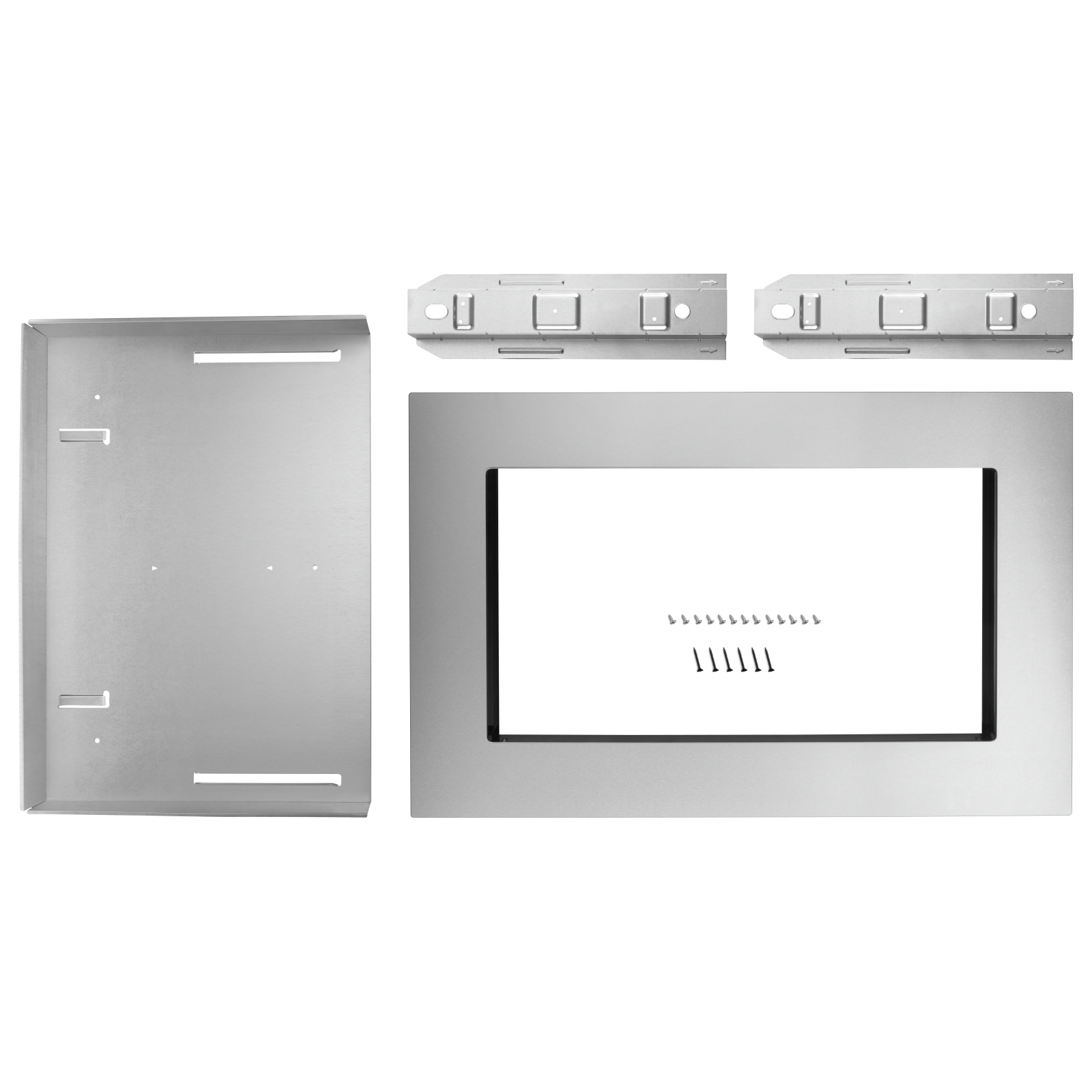 Whirlpool - 30 inch  Countertop Microwave Oven Trim Kit Accessory  in Stainless - MK2160AS