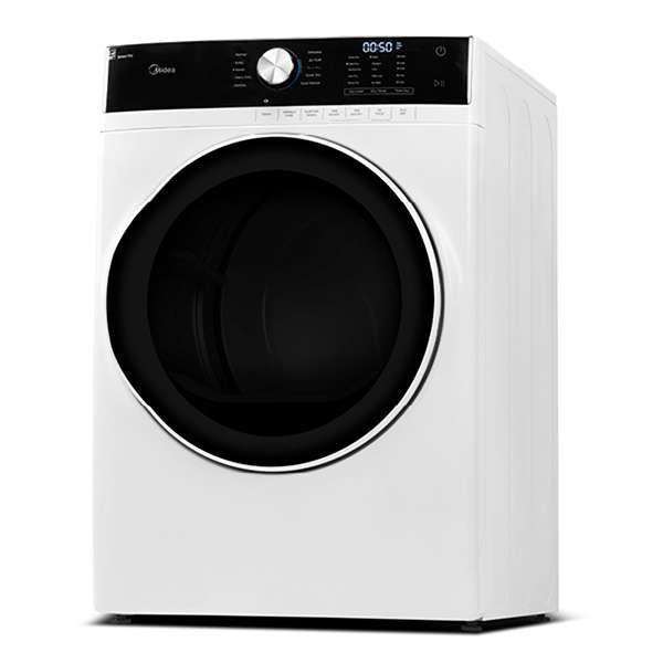 MIDEA - 8 cu. Ft  Electric Dryer in White - MLE52N3AWW