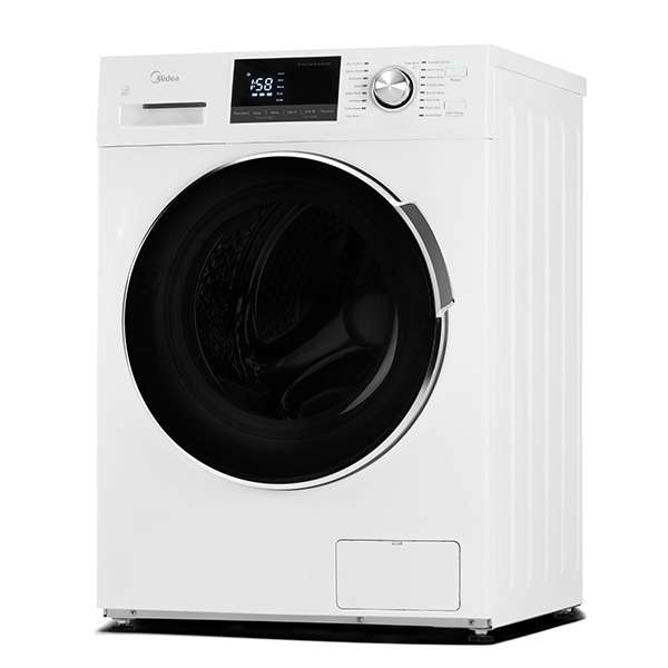 Midea - 3.1 cu. Ft  Front Load Washer in Stainless - MLH27N5AWWC