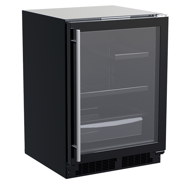 Marvel - 23.875 Inch 5.3 cu. ft Built In / Integrated Refrigerator in Black - MLRE224-BG01A
