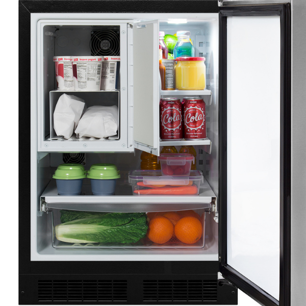 Marvel - 23.875 Inch 5.9 cu. ft Built In / Integrated Refrigerator in Stainless - MLRF224-SS01A