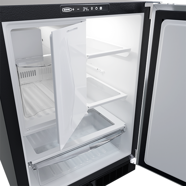 Marvel - 23.875 Inch 5.9 cu. ft Built In / Integrated Undercounter Refrigerator in Stainless - MLRI224-SS01A