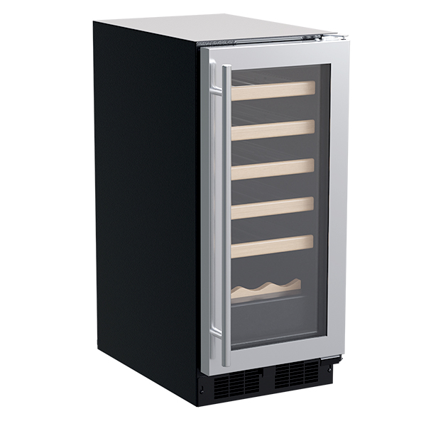 Marvel - 14.875 Inch 2.7 cu. ft Built In / Integrated Wine Fridge Refrigerator in Stainless - MLWC115-SG01A