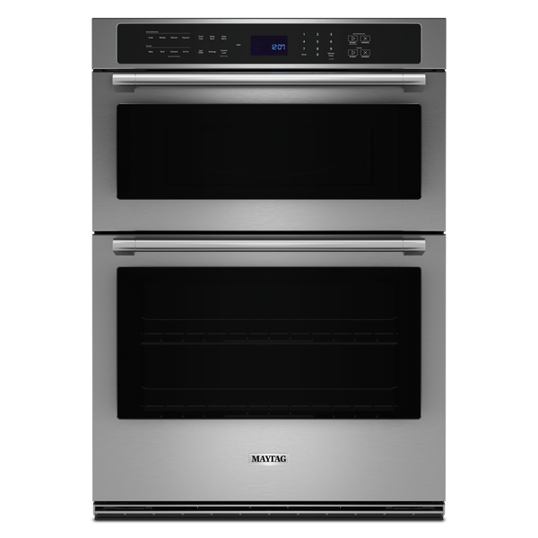 Maytag - 6.4 cu. ft Combination Wall Oven in Stainless - MOEC6030LZ
