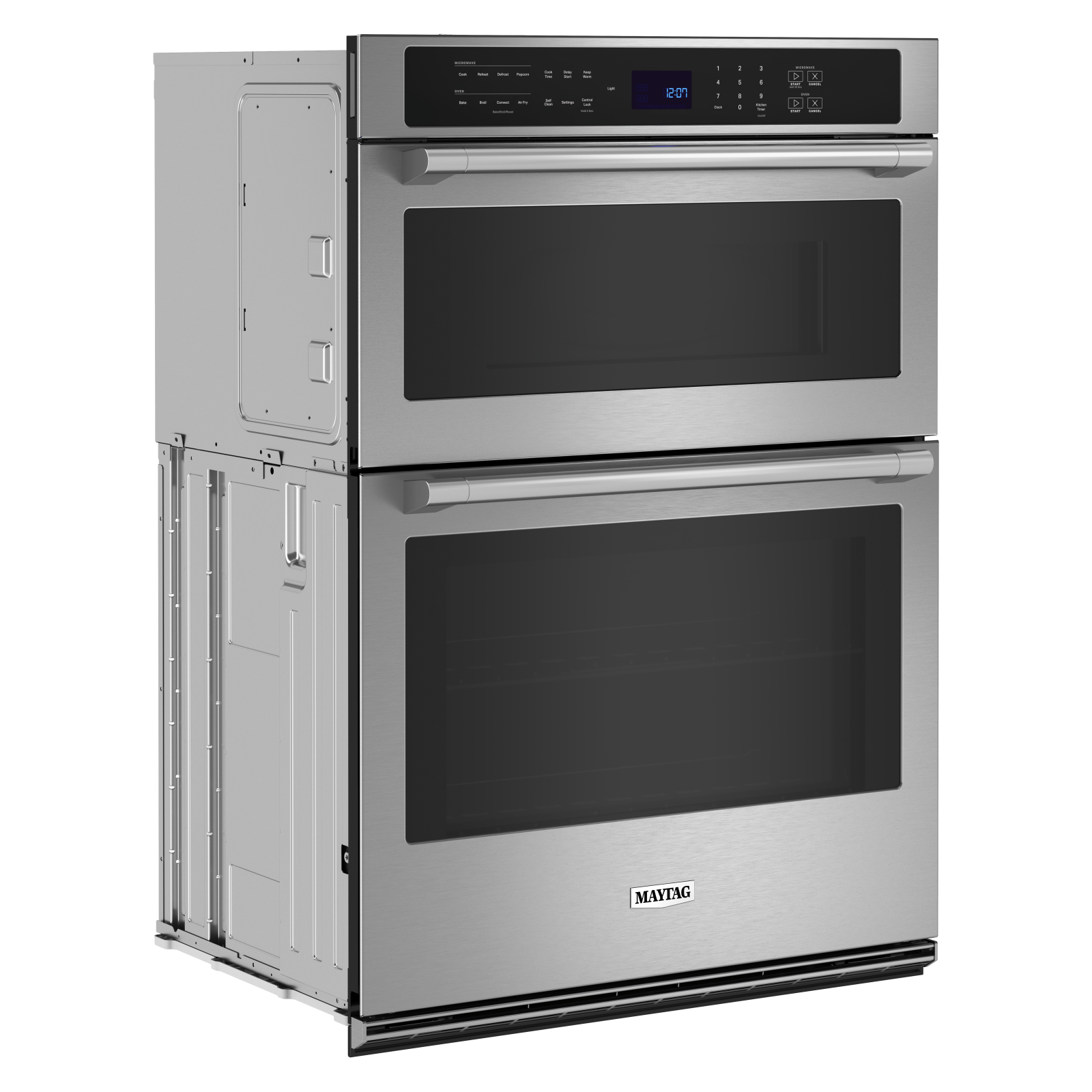 Maytag - 6.4 cu. ft Combination Wall Oven in Stainless - MOEC6030LZ