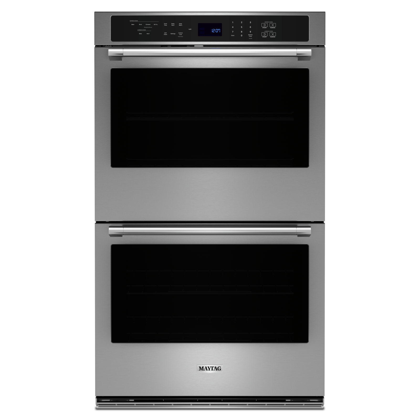 Maytag - 8.6 cu. ft Double Wall Oven in Stainless - MOED6027LZ