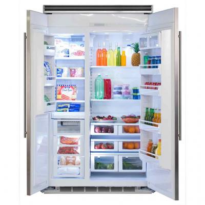 Marvel - 42 Inch 25.32 cu. ft Side by Side Refrigerator in Stainless - MP42SS2NS