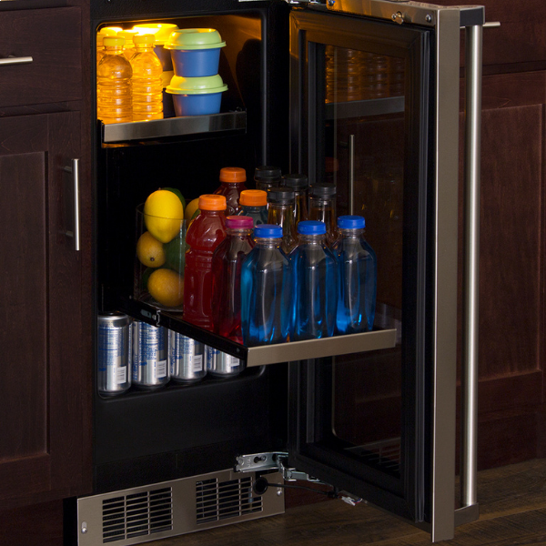 Marvel - 14.875 Inch 2.7 cu. ft Built In / Integrated Beverage Centre Refrigerator in Stainless - MPBV415-SG31A