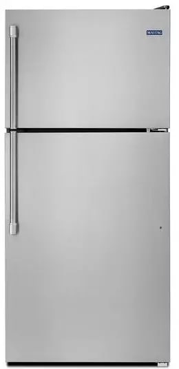 Maytag - 29.75 Inch 18.15 cu. ft French Door Refrigerator in Stainless - MRT318FZDM