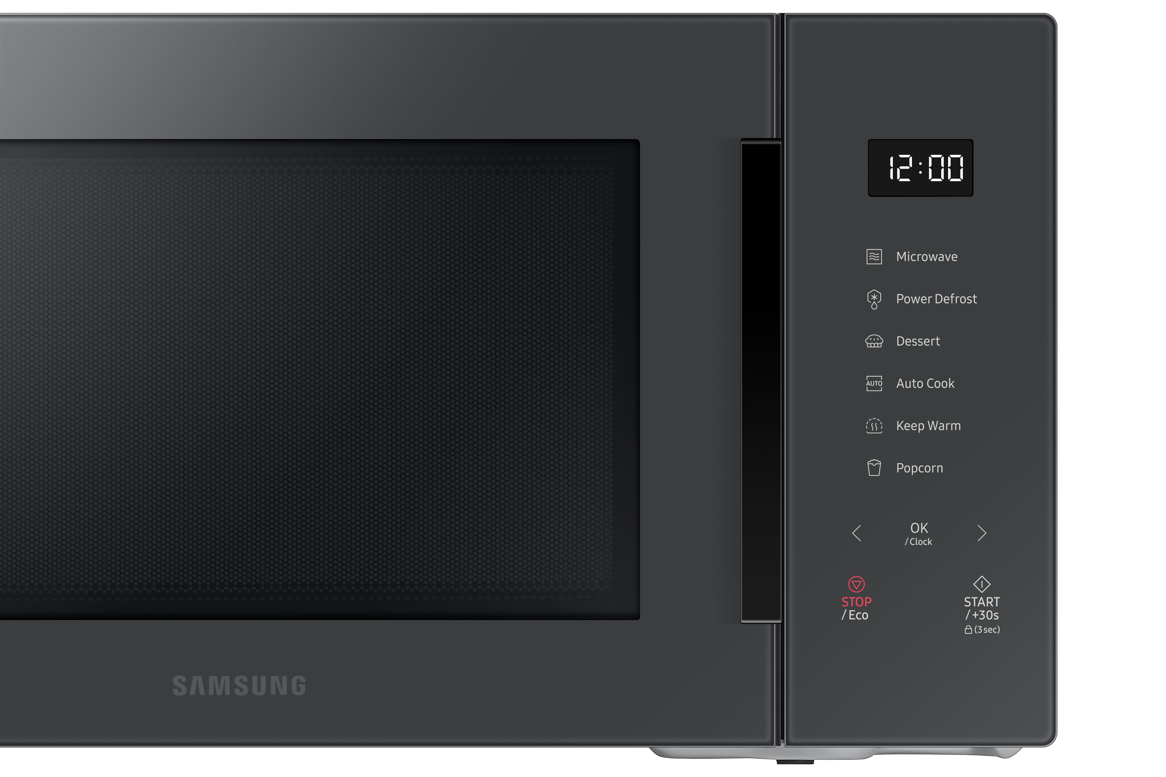 Samsung - 1.1 cu. Ft  Counter top Microwave in Grey - MS11T5018AC