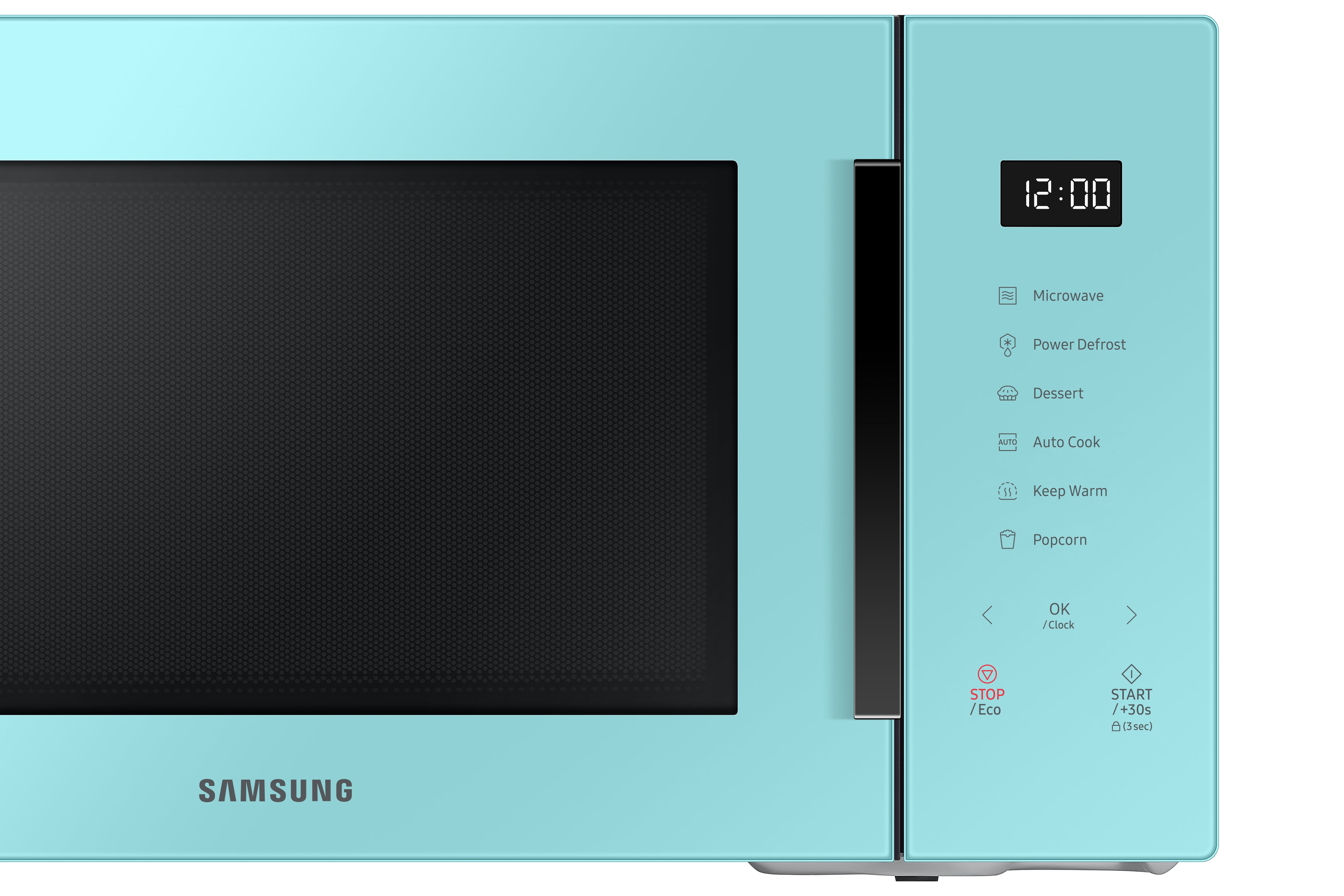Samsung - 1.1 cu. Ft  Counter top Microwave in Blue - MS11T5018AN