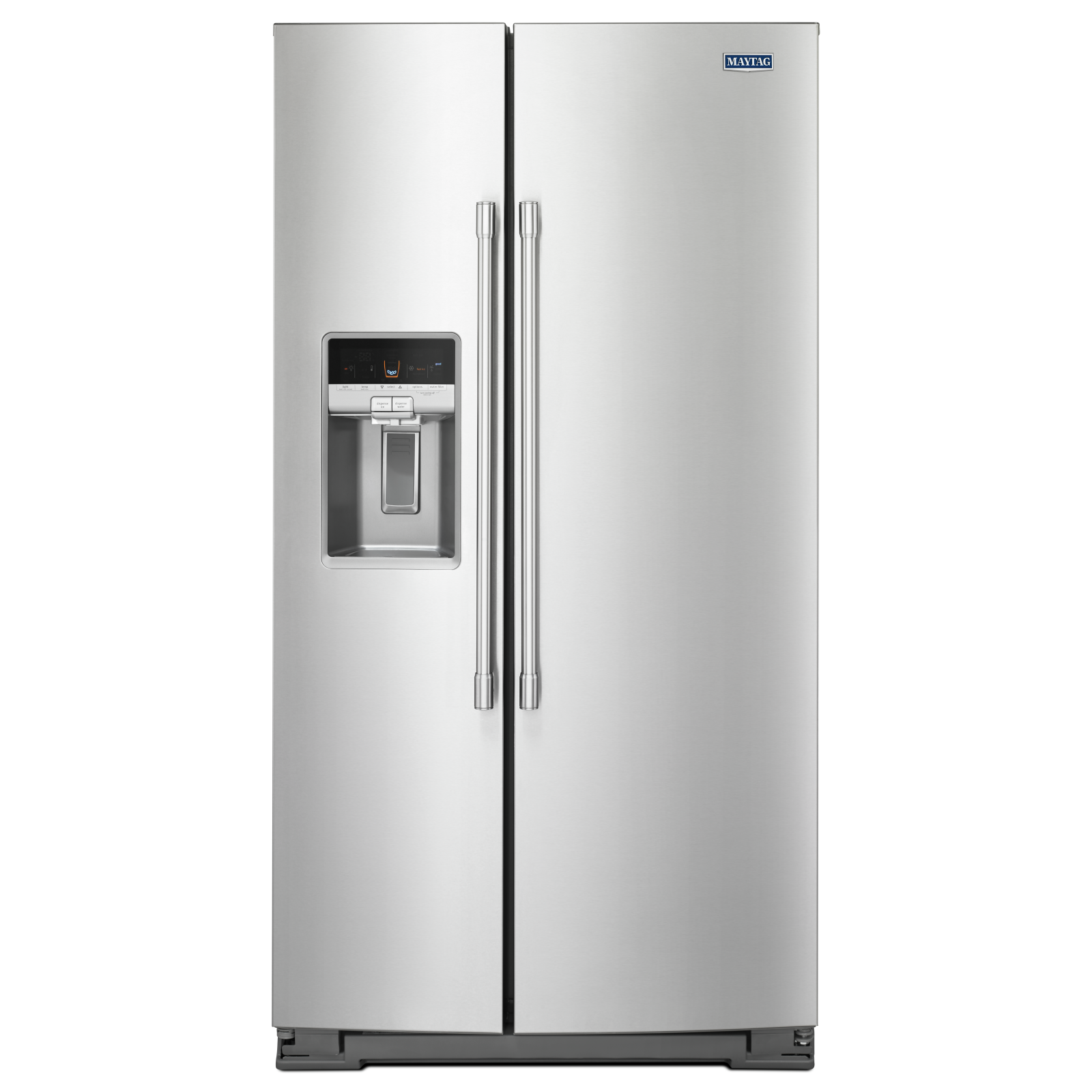 Maytag - 36 Inch 20.6 cu. ft Side by Side Refrigerator in Stainless - MSC21C6MFZ